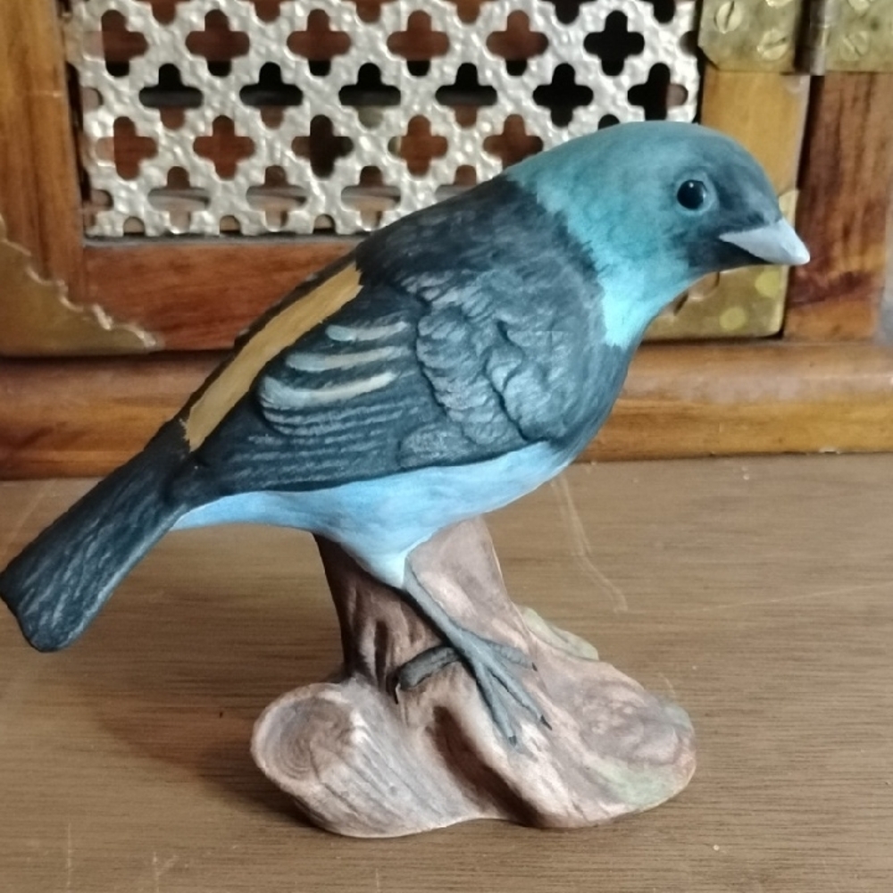 Blue and Brown Bird Figurine - Picture 3 of 7